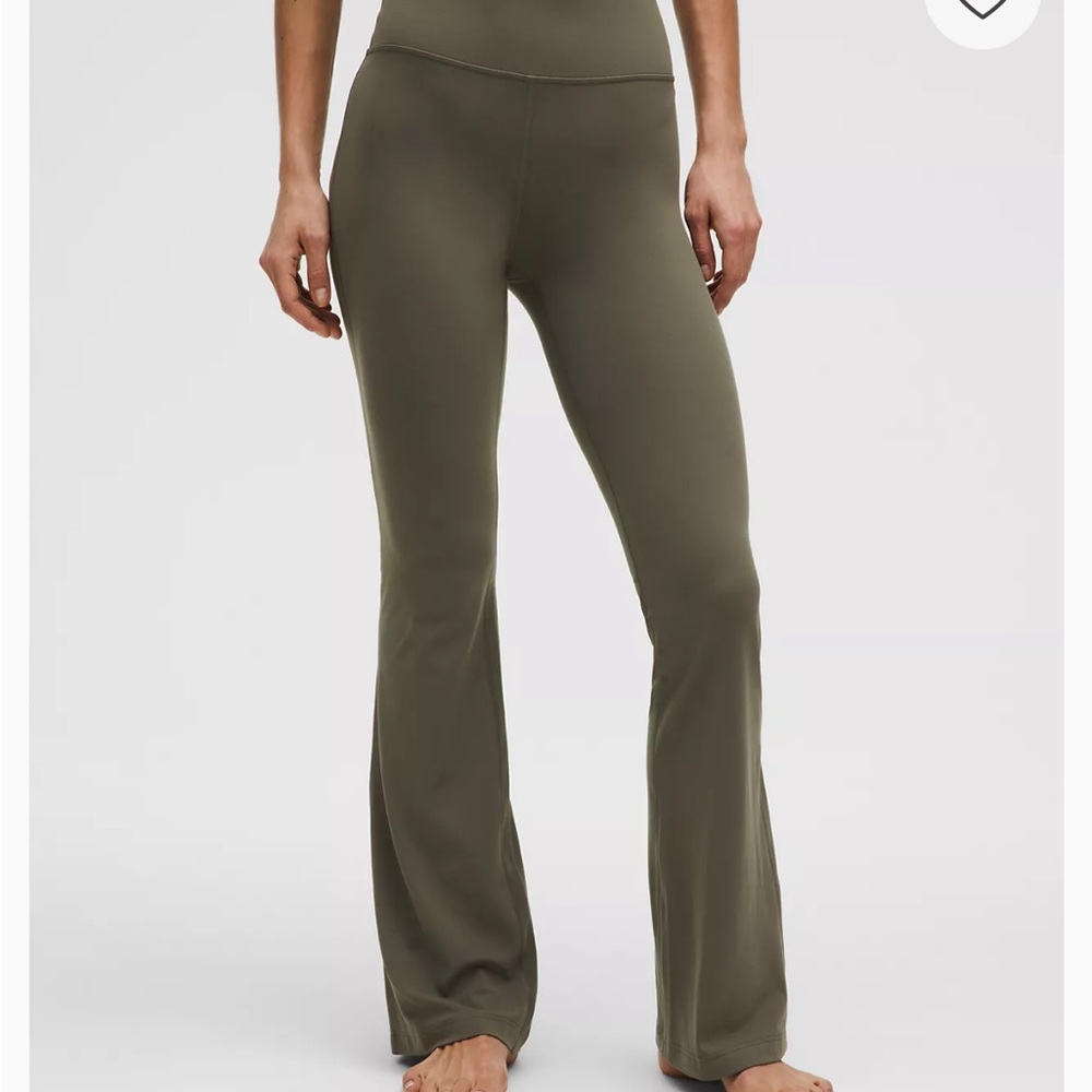 Olive Green lululemon 28” Flared Pants